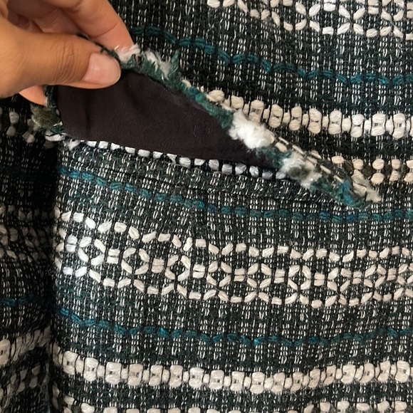 Tory Burch Norfolk Horseback Tweed Sequin-Embellished Jacket Blazer size 12 EUC - Picture 6 of 16